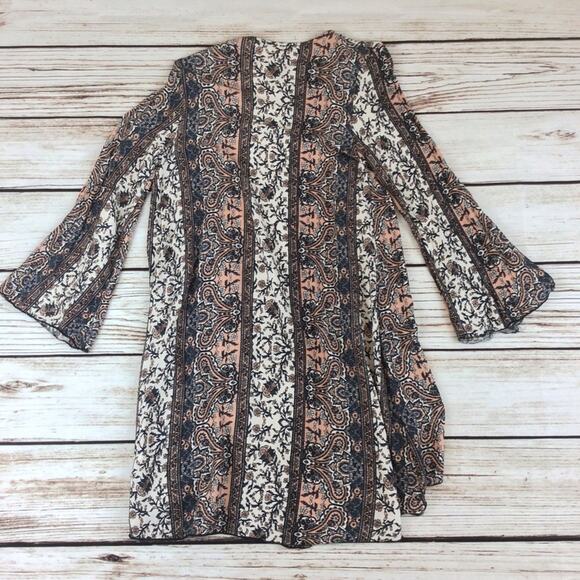 Lavish Floral Long Cardigan Kimono Large - Picture 5 of 5